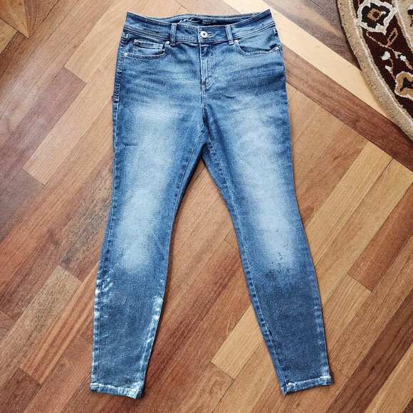 INC International Concepts Skinny Leg Regular Fit Shimmer Jeans Size 6 - Picture 3 of 16